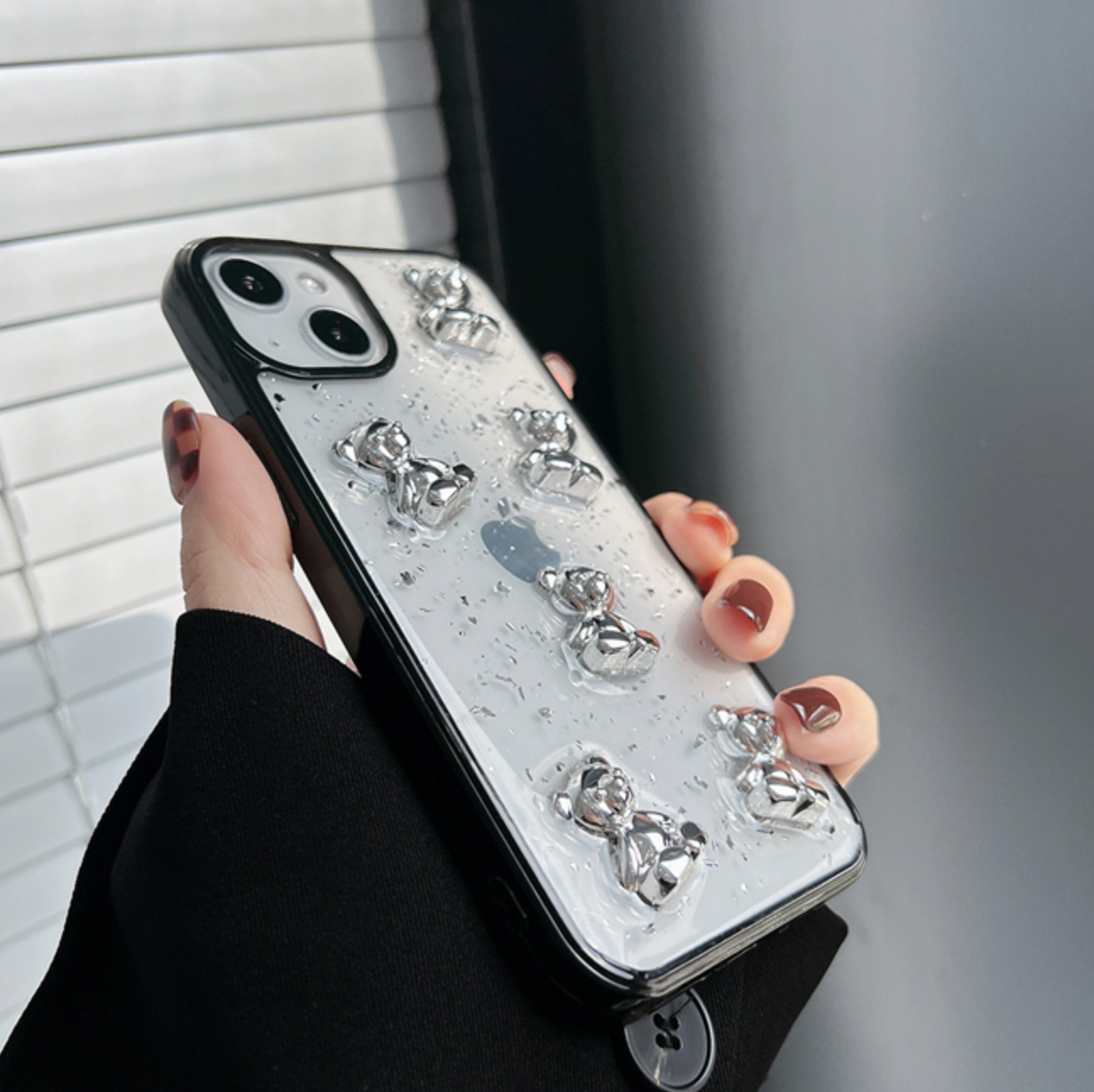 BLACK CRYSTAL BEAR iPhone CASE【予約】