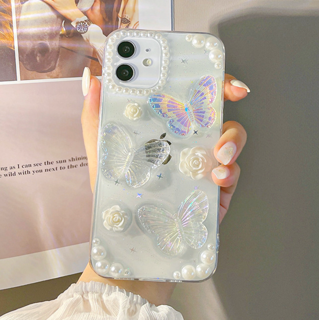 CRYSTAL BUTTERFLY iPhone CASE