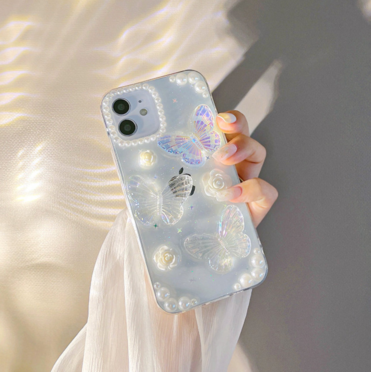 CRYSTAL BUTTERFLY iPhone CASE