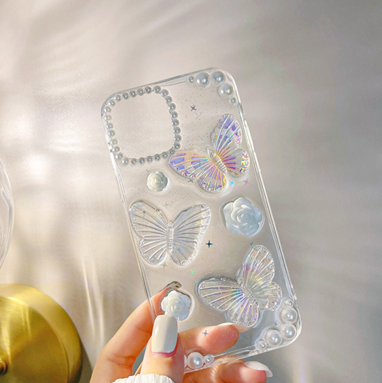 CRYSTAL BUTTERFLY iPhone CASE