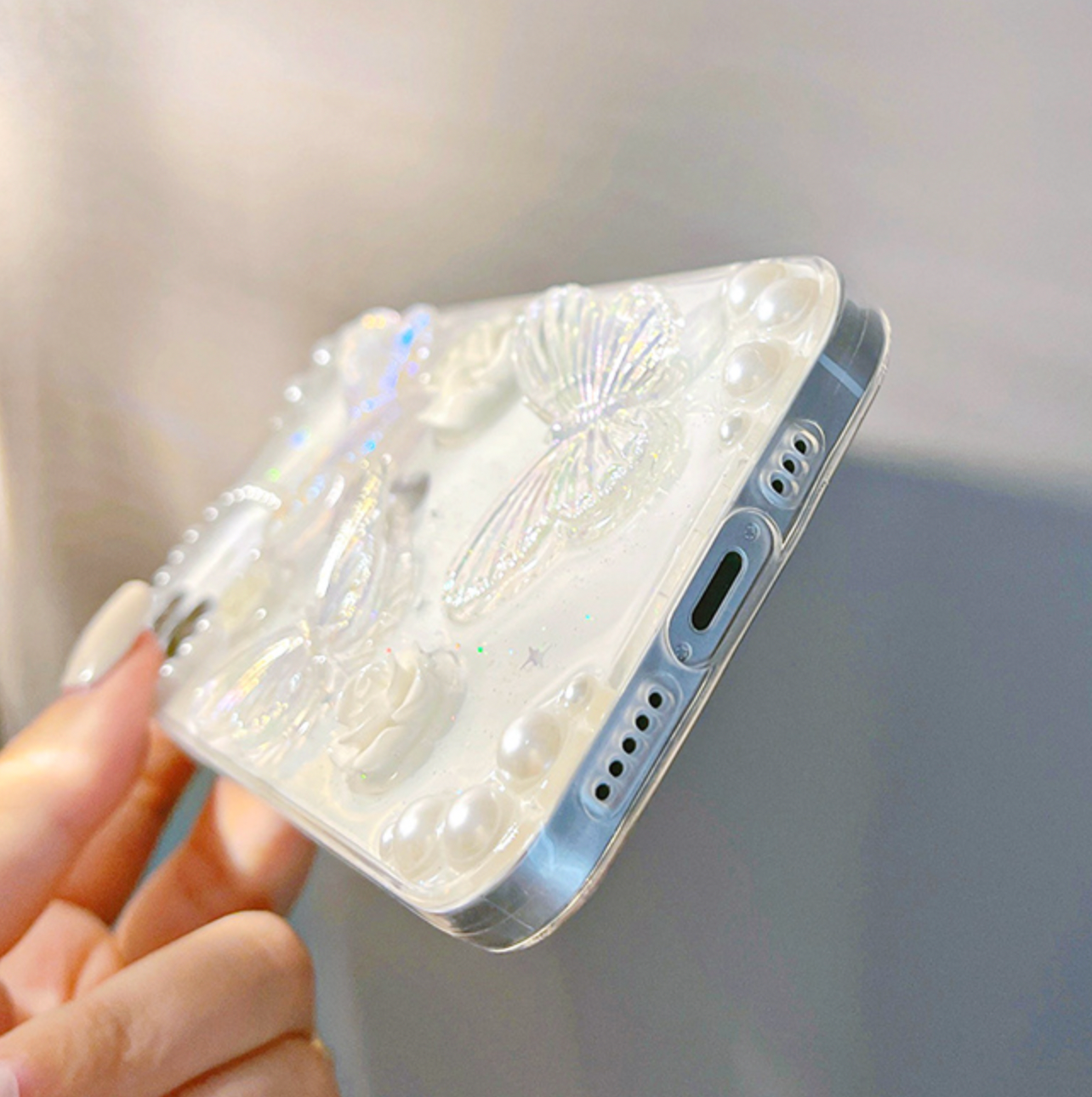 CRYSTAL BUTTERFLY iPhone CASE