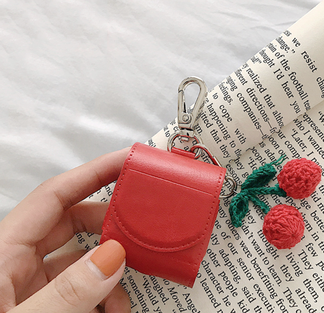 RED CHERRY AIRPODS CASE