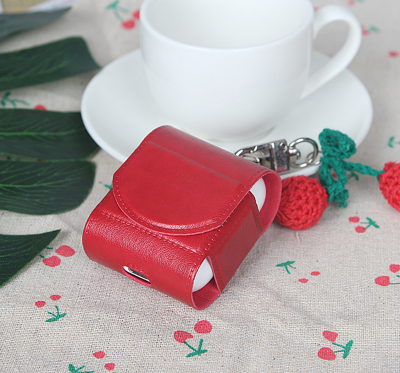 RED CHERRY AIRPODS CASE