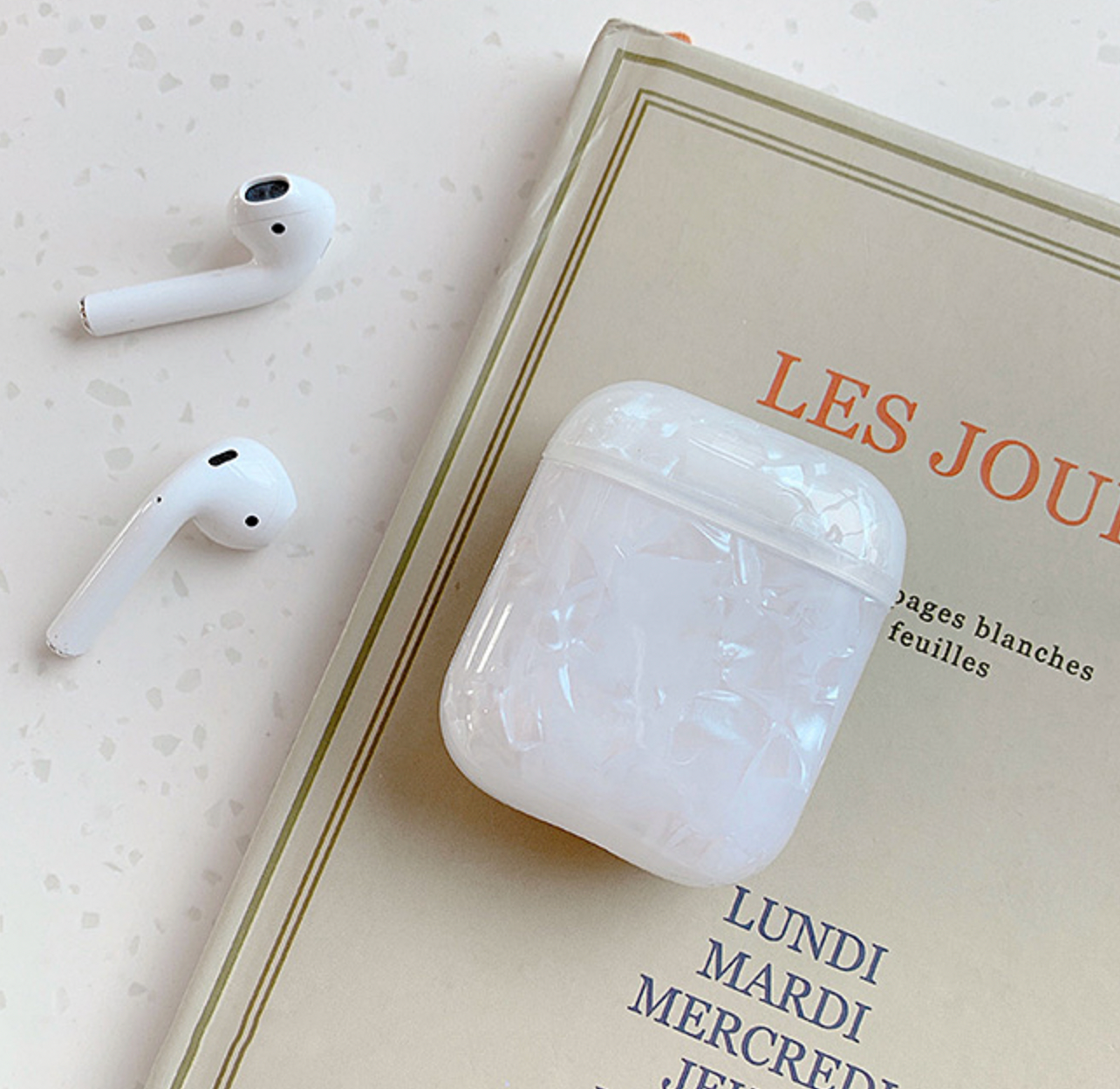 STONE MARBLE AIRPODS CASE