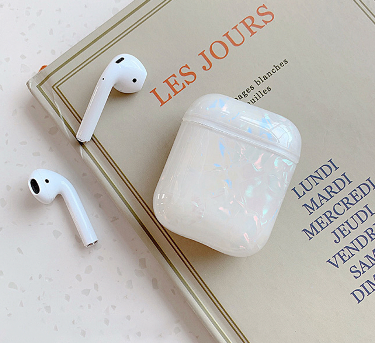 STONE MARBLE AIRPODS CASE