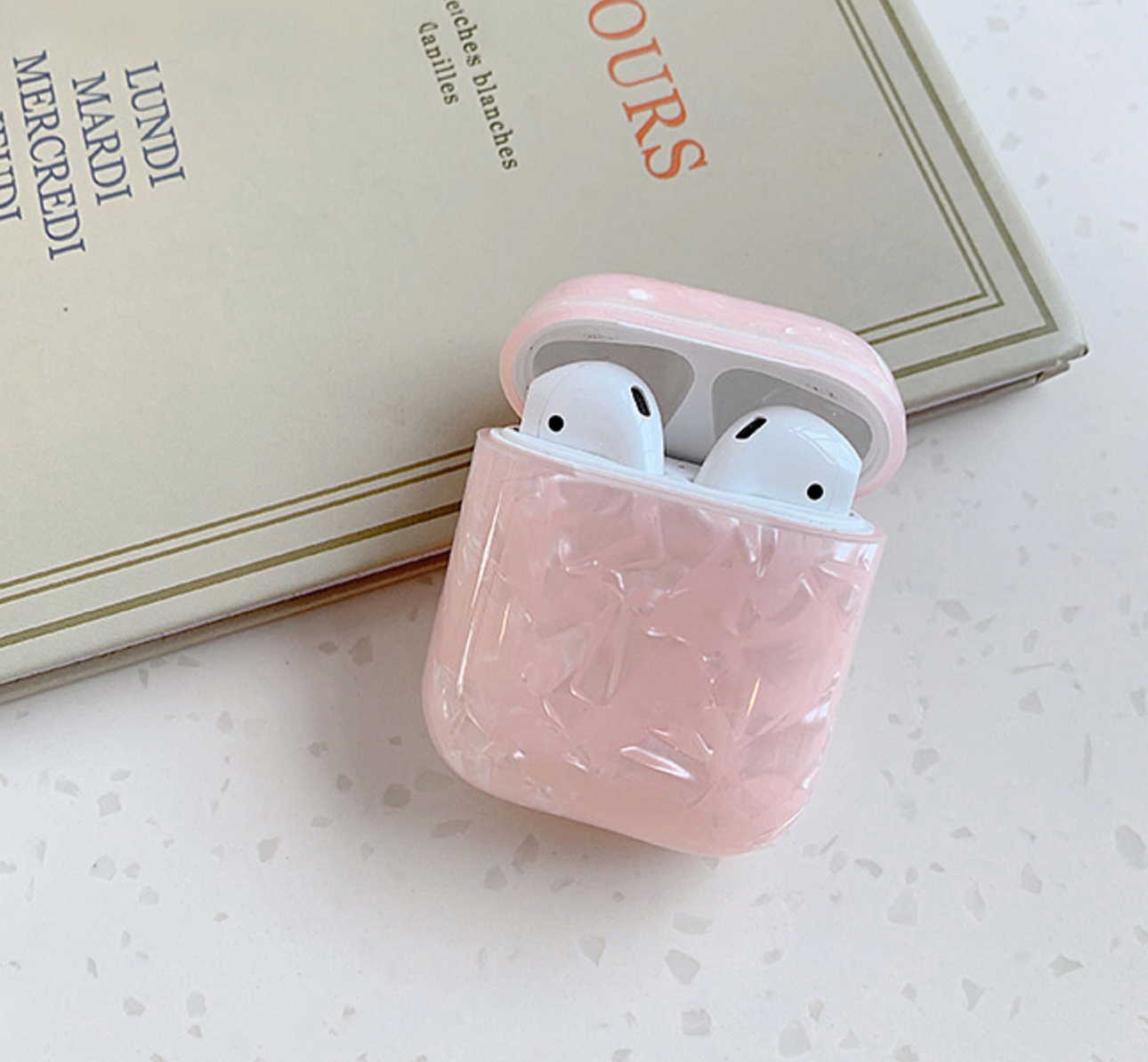 STONE MARBLE AIRPODS CASE