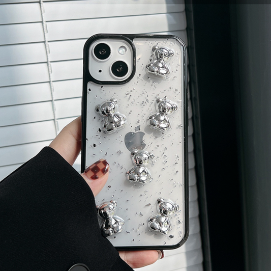 BLACK CRYSTAL BEAR iPhone CASE【予約】